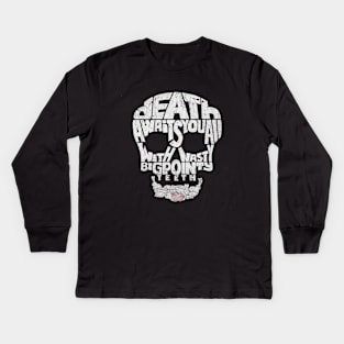 Death by Rabbit Kids Long Sleeve T-Shirt